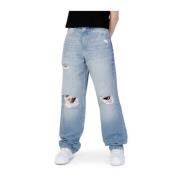 Lys Blå Mom Jeans