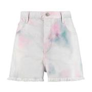 Tie-Dye Denim Shorts Ultimativ Komfort