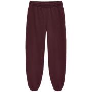 Burgundy Broderet Logo Elastiske Bukser