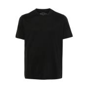 Sort Bomuld Crew Neck T-shirt