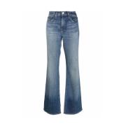 Blå Flared Denim Jeans