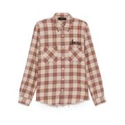 Klassisk Button-Up Skjorte i Auburn Brown