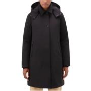 Tech Softshell Duck Down Chevron Coat