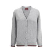 V-hals uld cardigan