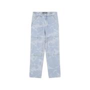 Marmor Jacquard Knæ Jeans