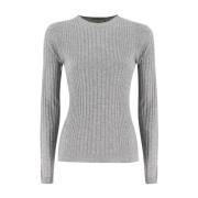 Ribbed Rundhals Sweater