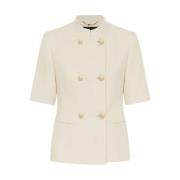 Luksuriøs Dobbeltbrystet Cashmere Silke Blazer