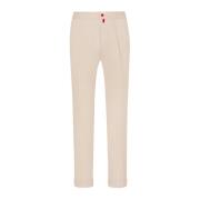 Beige Bomuld Joggers Casual Stil