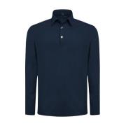 Navy Blue Cotton Polo Shirt