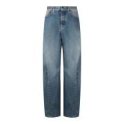 Lys Blå Tapered Denim Jeans