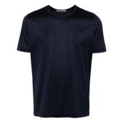 Blå Casual Jersey T-Shirt