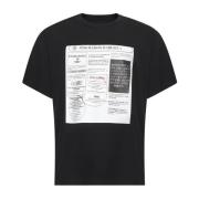 Avis Print Sort T-shirt