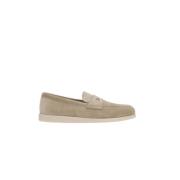 Suede Sand Moccasin Flade Sko