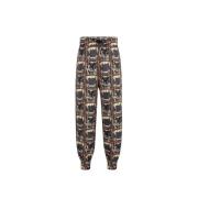 Panterprint Sweatpants med Tiger Tooth Hardware