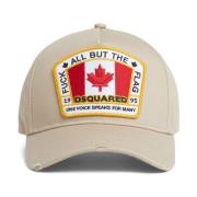 Logo Patch Beige Bomuldshat