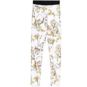 Barocco Print Logo Leggings