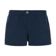 Blå Nylon Bermuda Shorts