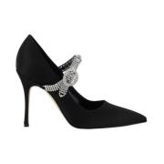 Silkesatin Juvel Stilet Pumps