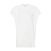 Ivory Ribbet Bomuld T-shirt