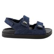 Denim 4G Sandaler med Scratch Lukning