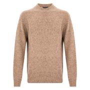 Kamel Sweater Ribbet Krave Mænd