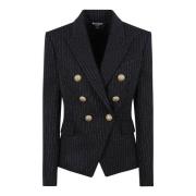 Dobbeltbrystet blazer Noir/or AW23