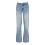 Bredbenet falmet denim jeans