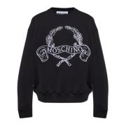 Sweatshirt med broderet logo