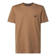 Brun Smocked T-shirts og Polos