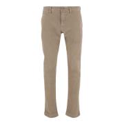 Slim Fit Beige Bomuld Bukser