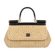 Raffia Crochet Sicily Håndtaske