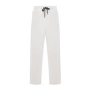 Beige Joggingbukser Piquet Bomuld