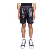 Sort Logo Badeshorts