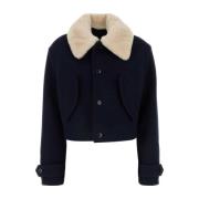 Midnight Blue Wool Coat