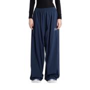 Marineblå Wide Fit Sweatpants