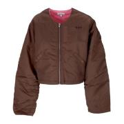 Paisley Satin Bomber Jakke