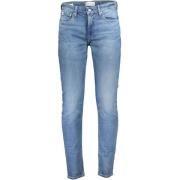 Blå Bomuld Slim Fit Jeans