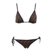 Reversible Bikini med All-over FF Motif