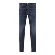 Slim Stretch Denim Jeans Blå