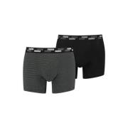 Sort Mini Stribe Trunk Boxers