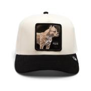 Beige Pit Bull Suede Trucker Cap