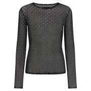 Glitrende Mesh Hjerte T-shirt