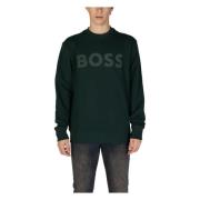 Grøn Bomuld Langærmet Sweatshirt