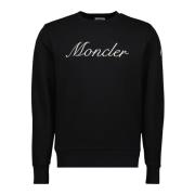 Sweatshirt med broderet logo til mænd