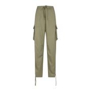 Wide Leg Cargo Pant i flydende viskosetwill