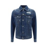 Denimjakke med Vintage-Worn Design