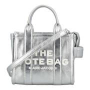 Metallic Silver Mini Tote Taske