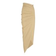 Mite, falda midi beige