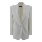 Moderne Hvid Cady Blazer Jakke