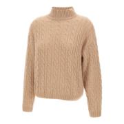 Kashmir Turtleneck Sweater Hasselnød